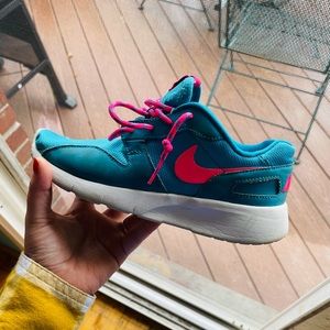 Bright Blue & Hot Pink Nikes